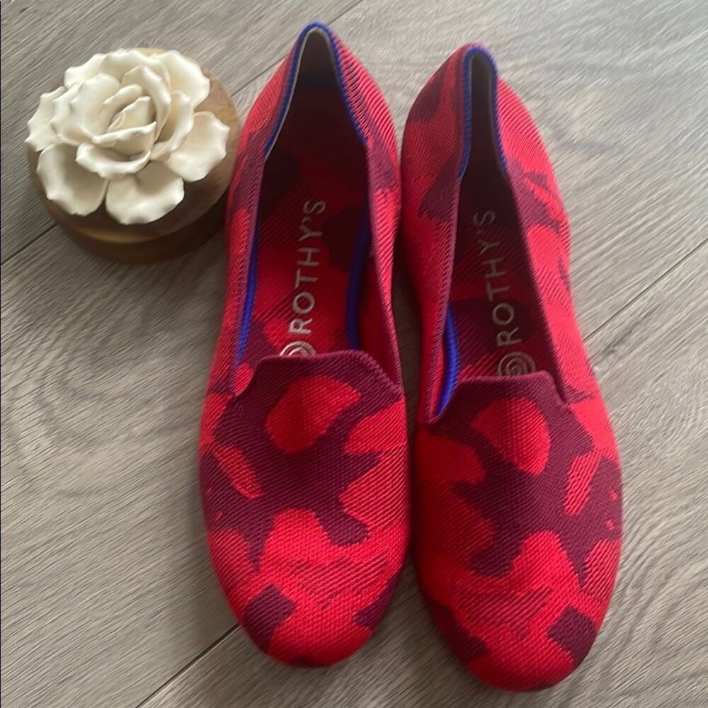 Rothy's Women's Red camo size 8.5 woman's Flats shou